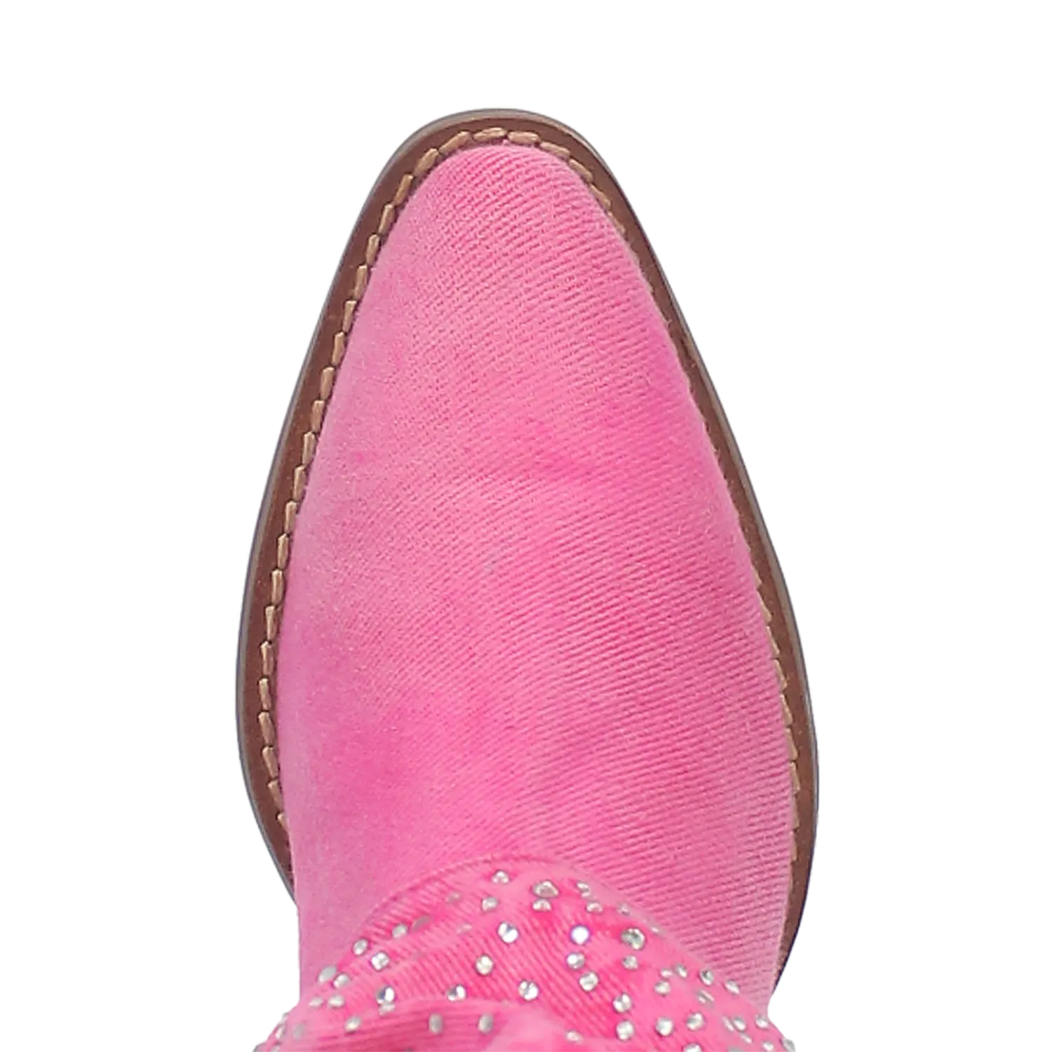 Eye Candy Pink Denim & Rhinestone Boot (DS)