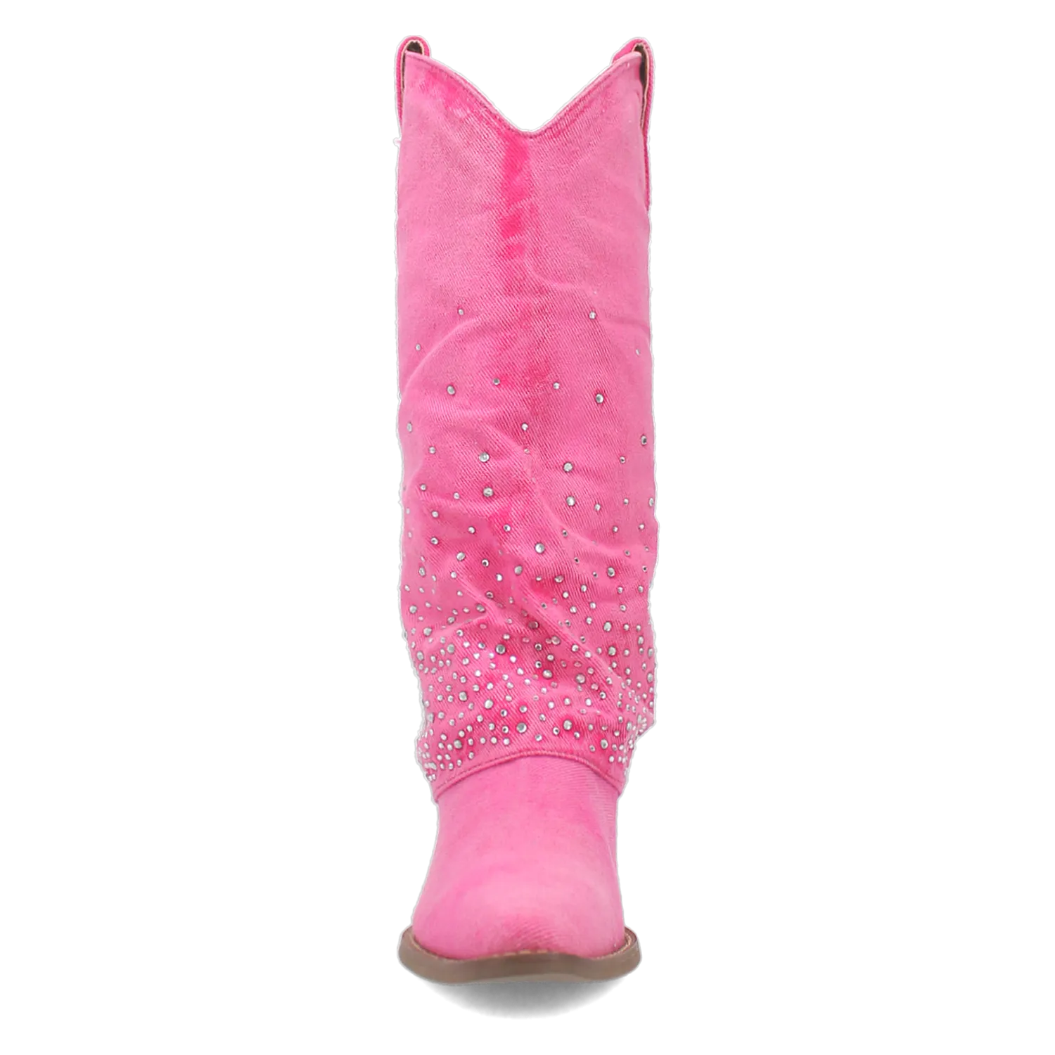 Eye Candy Pink Denim & Rhinestone Boot (DS)