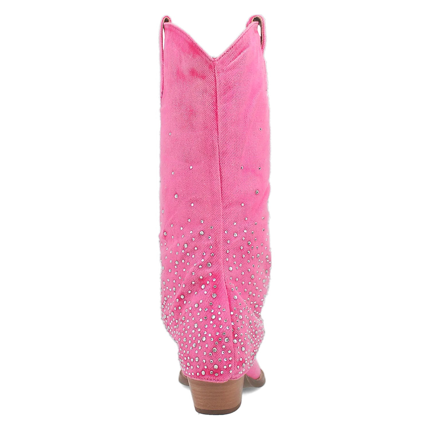 Eye Candy Pink Denim & Rhinestone Boot (DS)