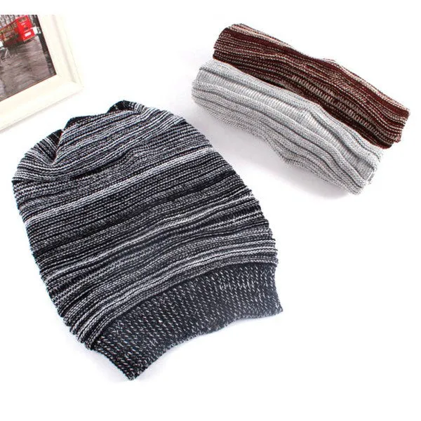 Fashion Beanies Cap Men Knit Woolen Slouch Slouchy Warm Skull Ski Hat Caps New SM6