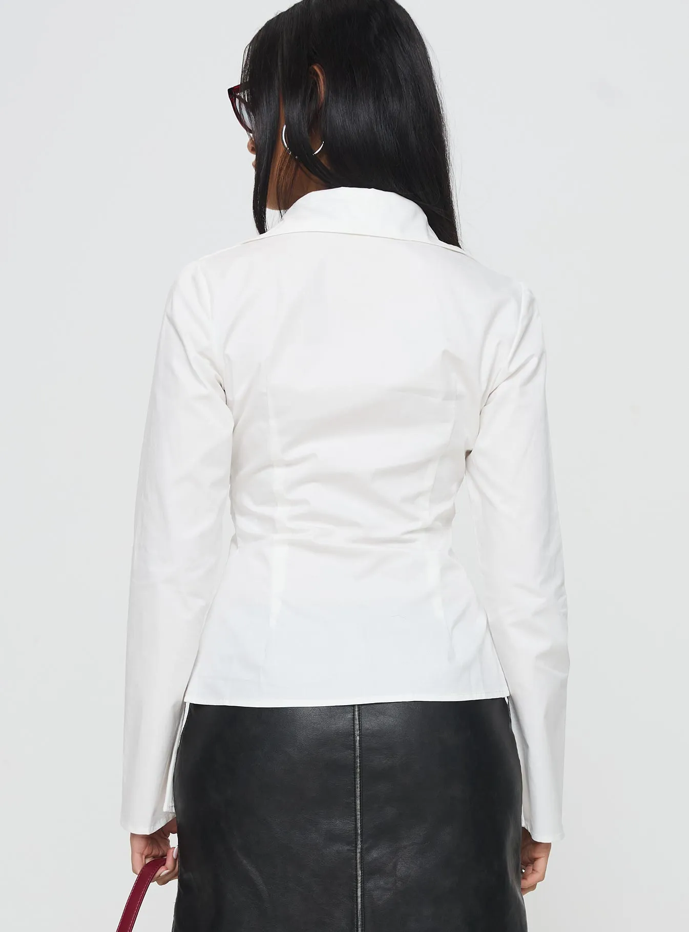 Fleiry Long Sleeve Top White