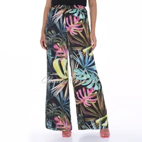 Frank Lyman Tropical Print Wide Leg Trouser - Style 246470