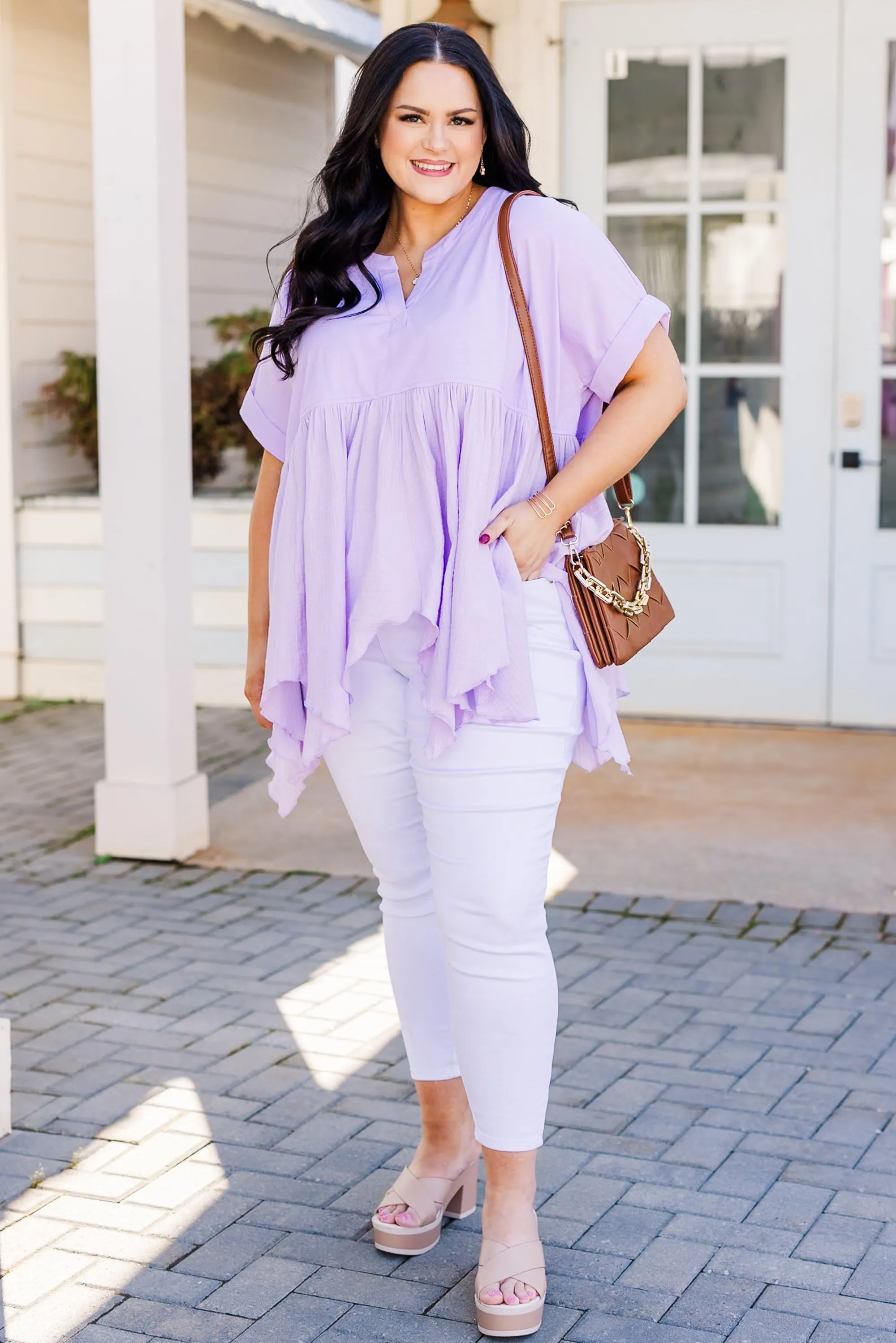 French Feelings Top, Lavender