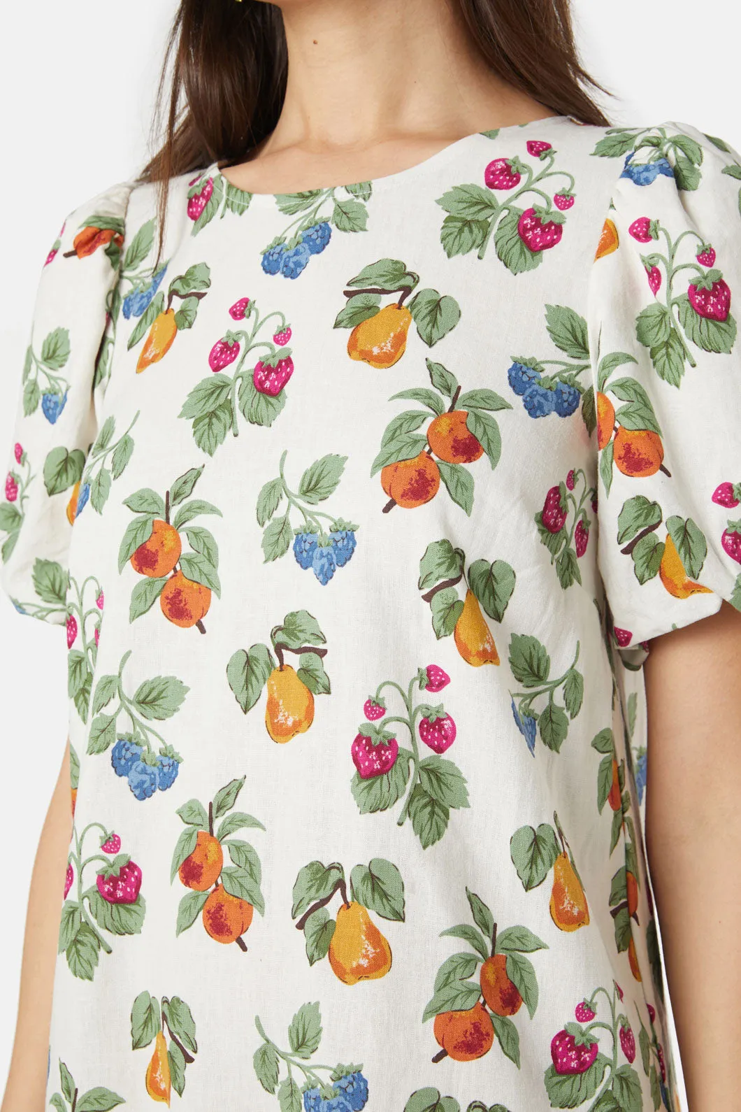 French Fruit Mini Dress