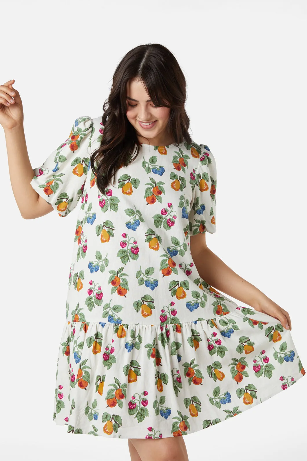 French Fruit Mini Dress