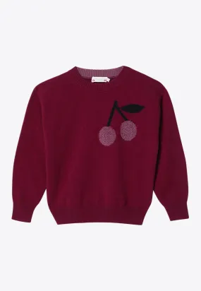 Girls Logo Jacquard Cashmere Sweater