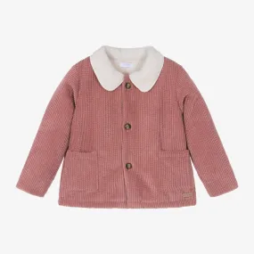 Girls Pink Corduroy Jacket