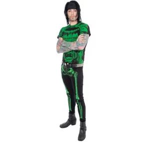 Green Skeleton Skinny Jeans