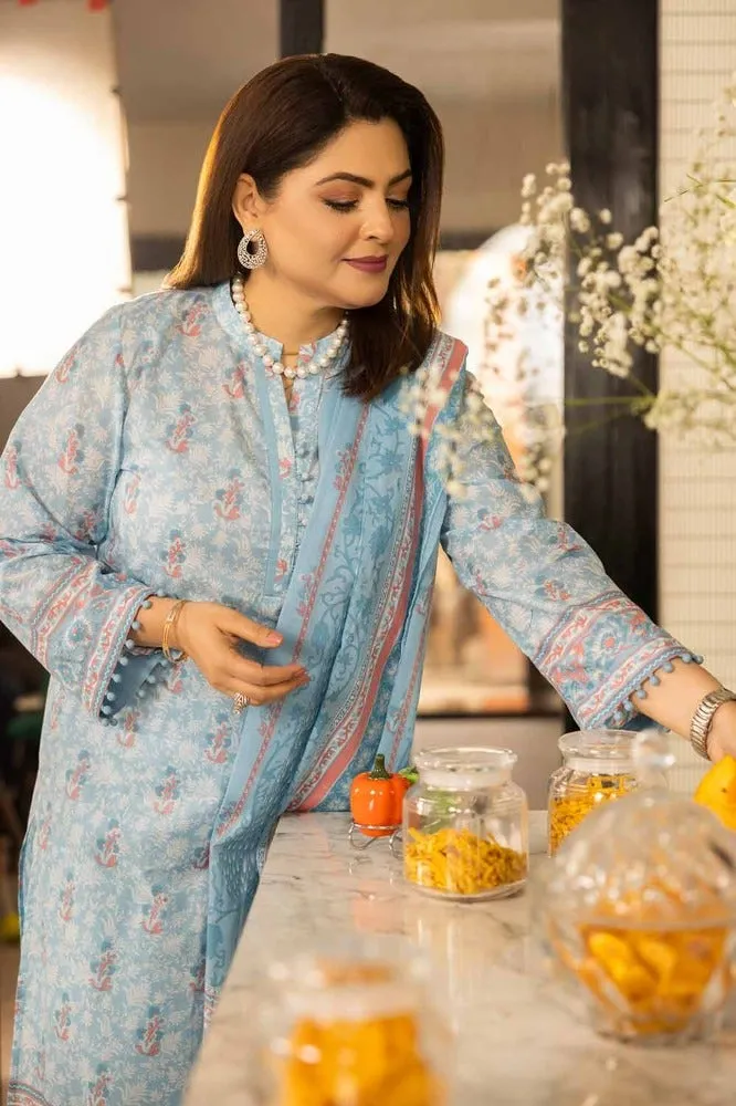 Gul Ahmed Mothers Printed Lawn Unstitched 3Pc Suit CL-42194A