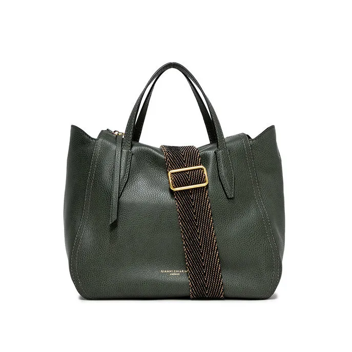 HANDBAG MEGAN LEATHER Woman Field Green