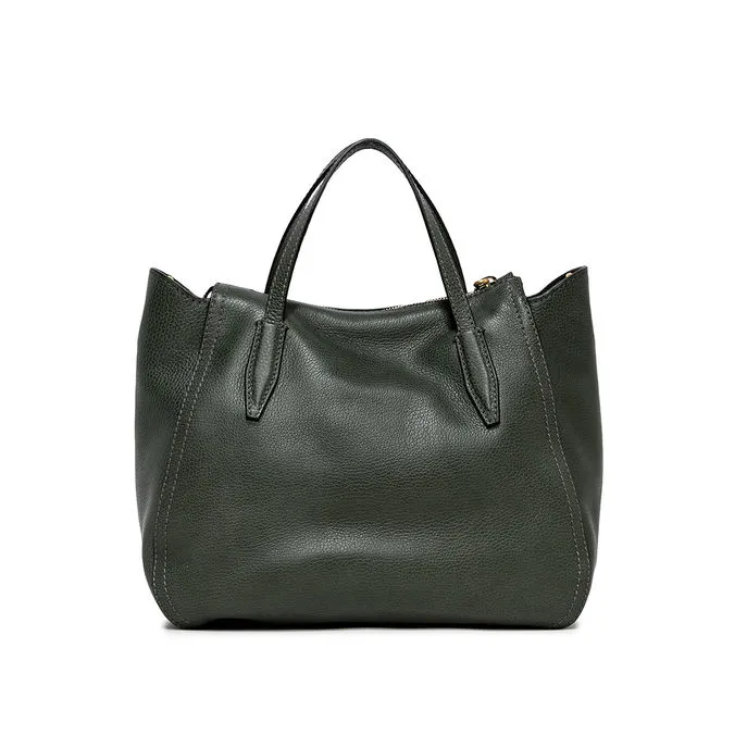 HANDBAG MEGAN LEATHER Woman Field Green