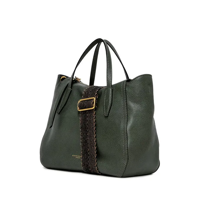 HANDBAG MEGAN LEATHER Woman Field Green