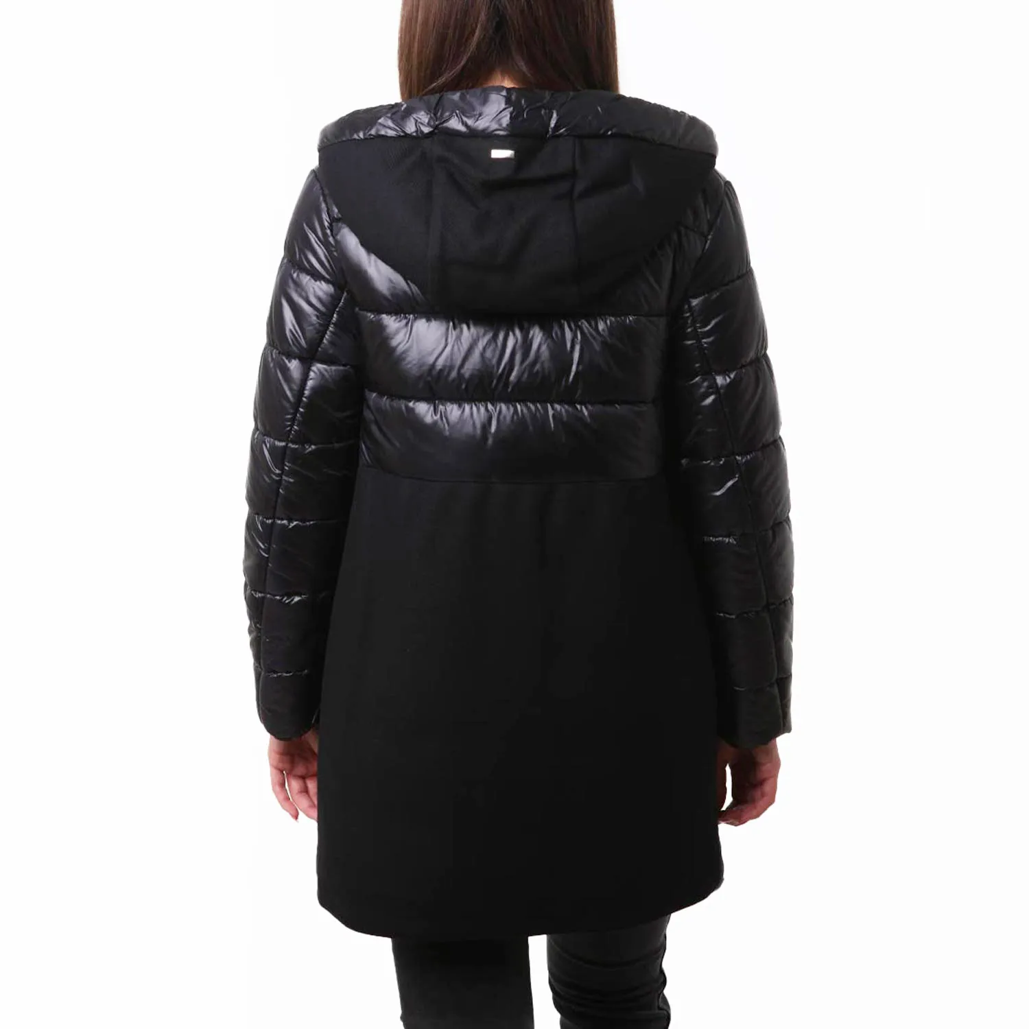 Herno Herno Black Nylon-Ecowool Parka For Girls