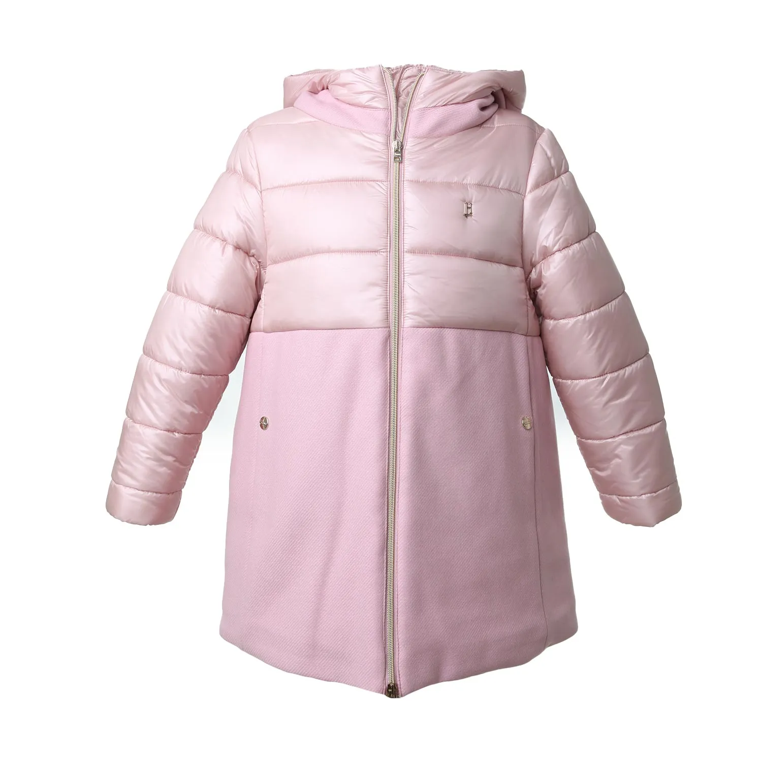 Herno Parka Hero Pink In Ecowool And Nylon