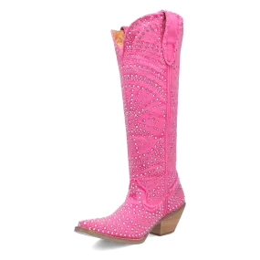 Honkytonk Honey Pink Denim & Rhinestone Boot (DS) ~ PREORDER 7/20