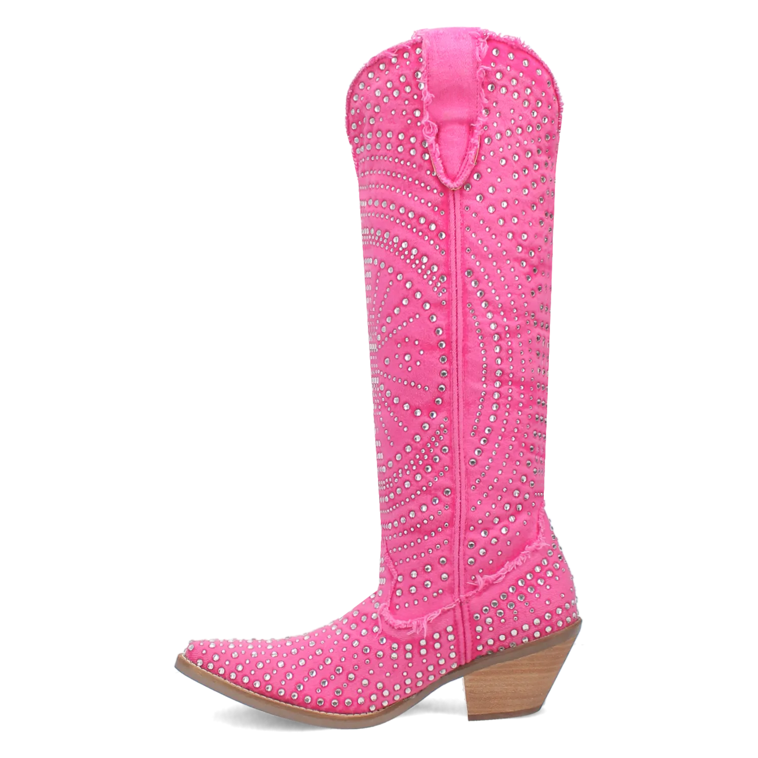 Honkytonk Honey Pink Denim & Rhinestone Boot (DS) ~ PREORDER 7/20