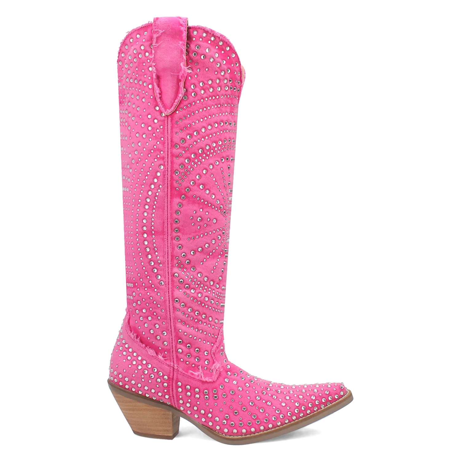 Honkytonk Honey Pink Denim & Rhinestone Boot (DS) ~ PREORDER 7/20