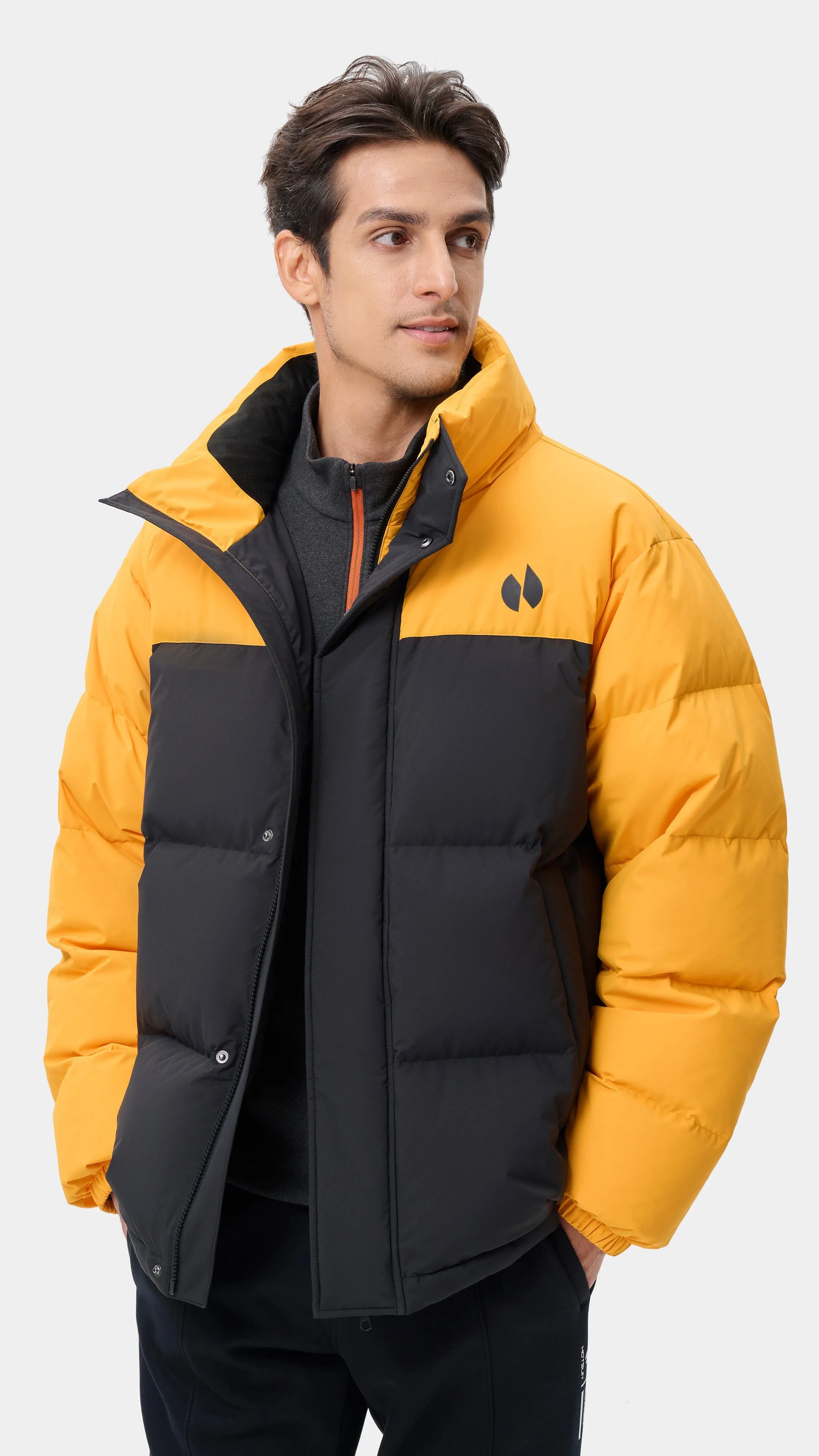 HOTSUIT Men Turtleneck Down Jacket