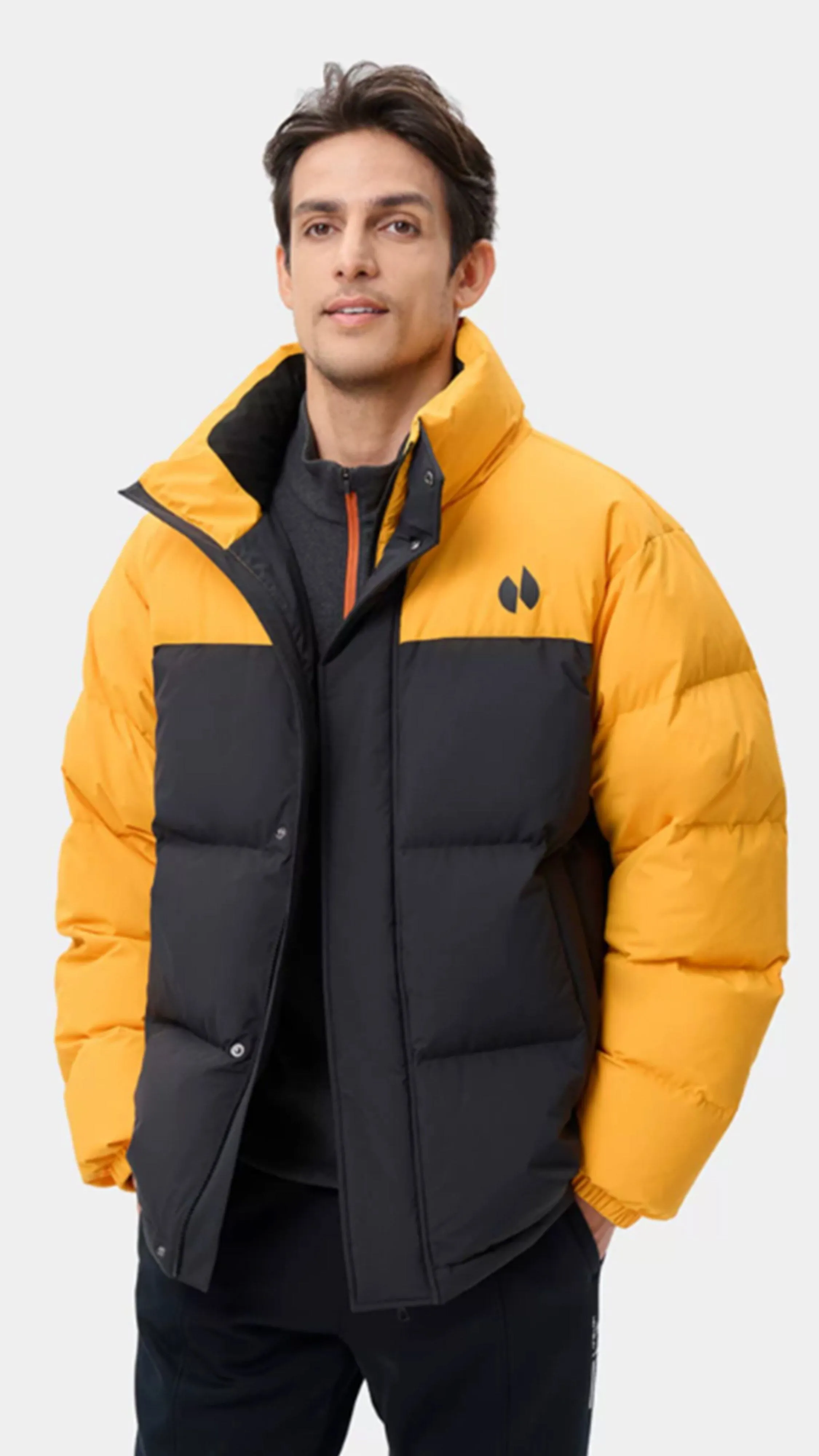 HOTSUIT Men Turtleneck Down Jacket