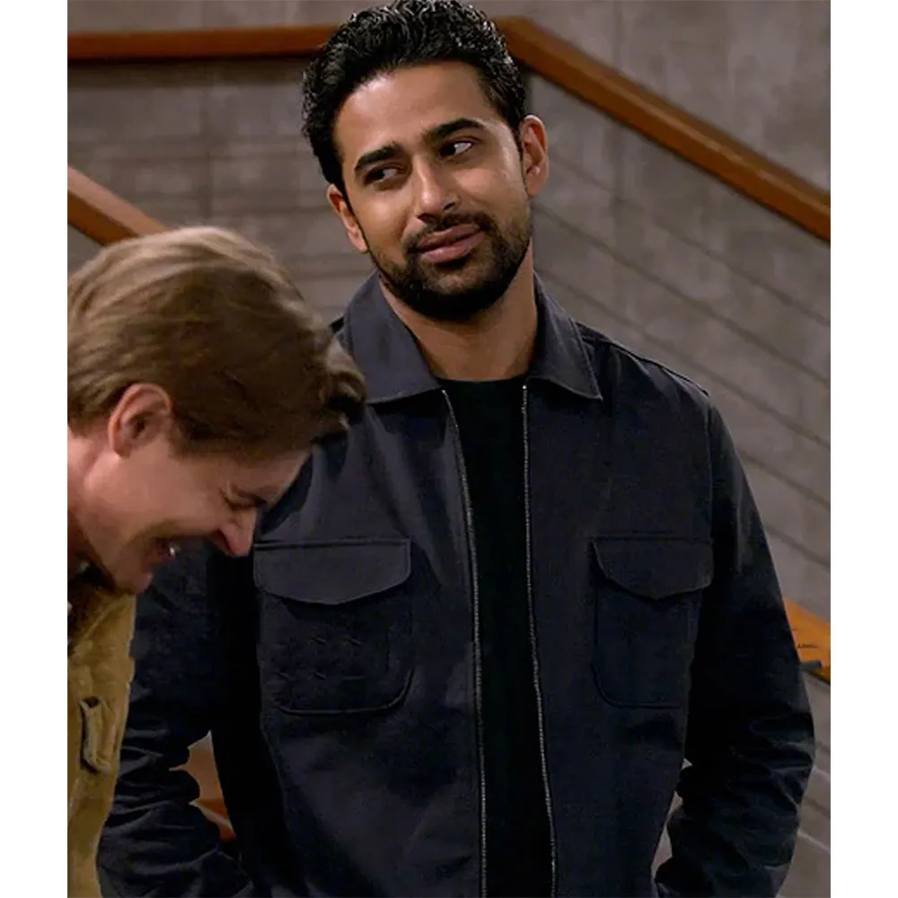 How I Met Your Father Suraj Sharma Black Corduroy Jacket