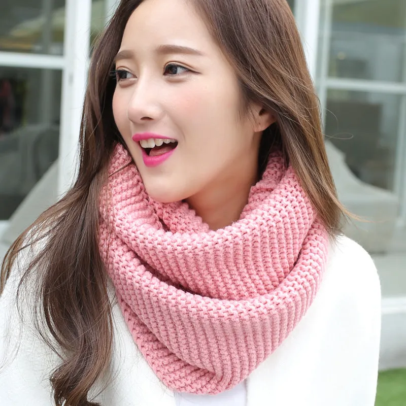 httpWarm thick solid color ladies scarf