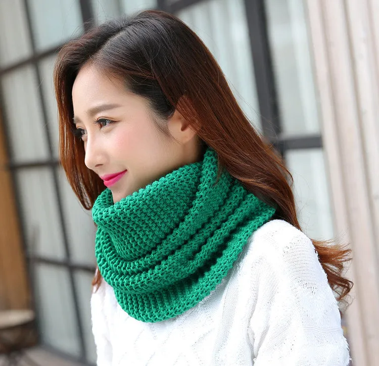 httpWarm thick solid color ladies scarf