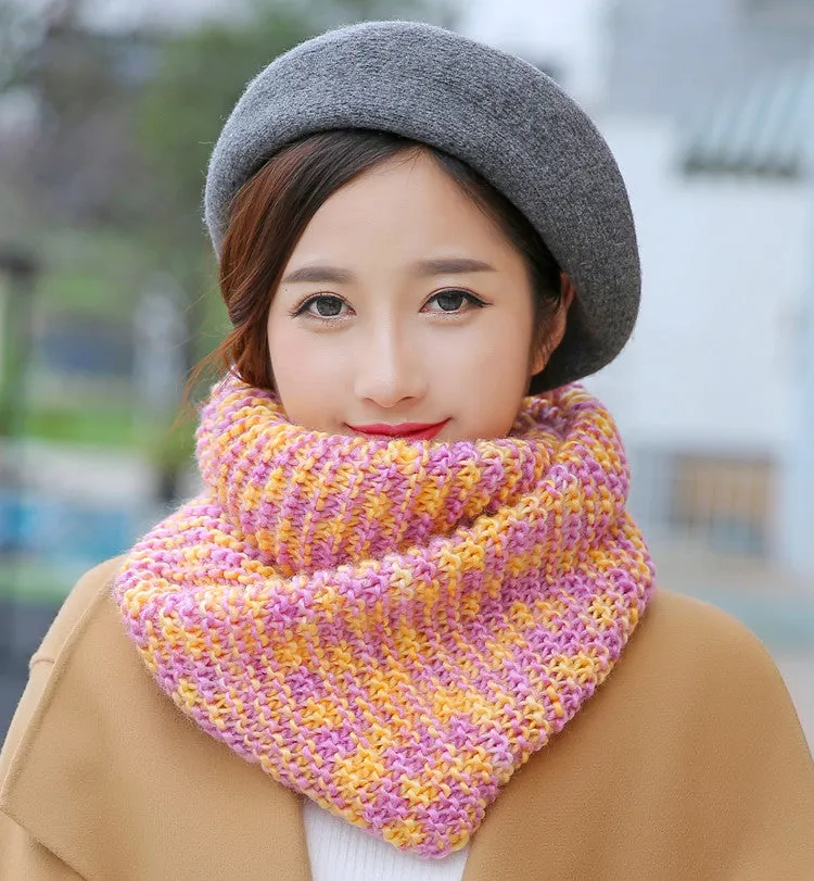 httpWarm thick solid color ladies scarf