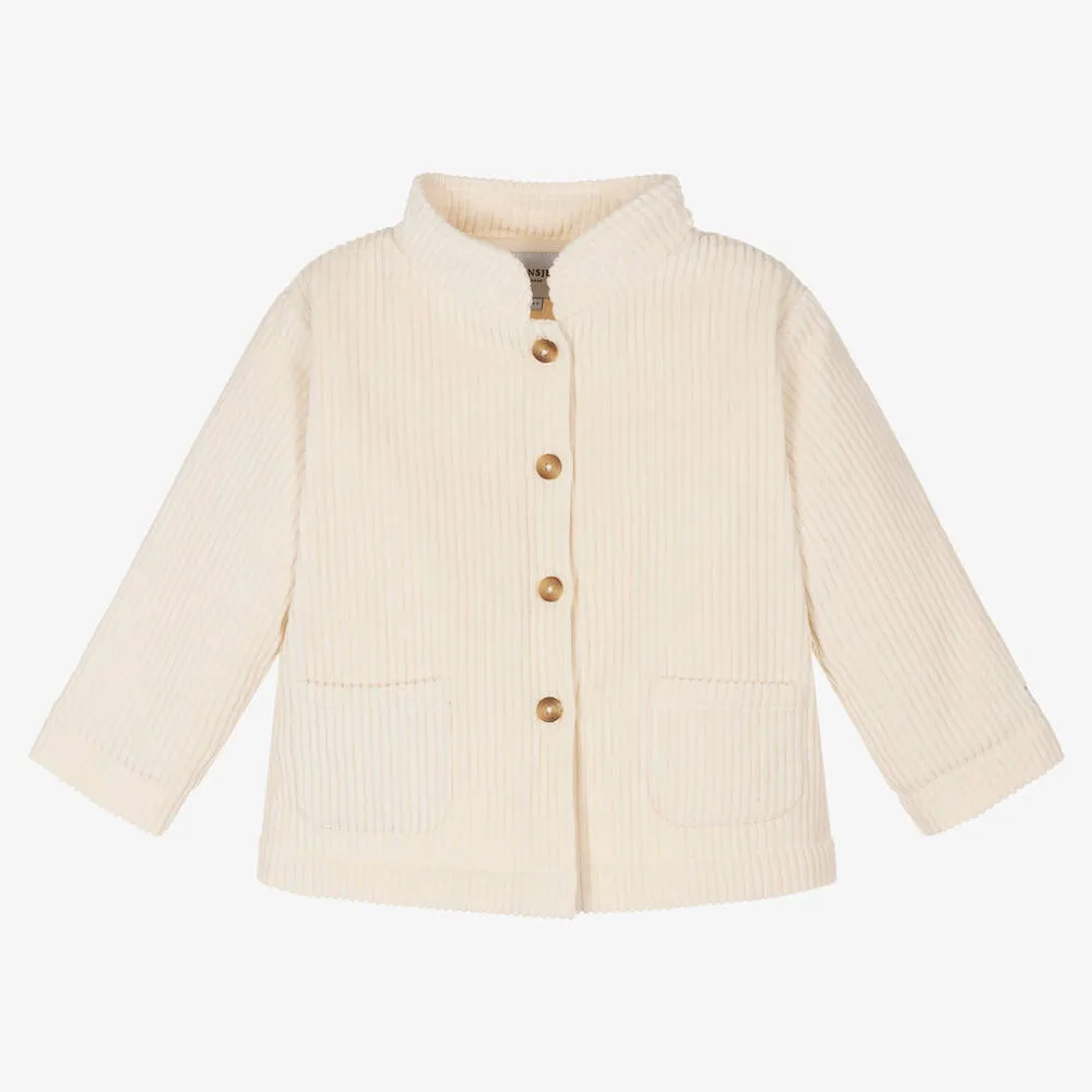 Ivory Cotton Corduroy Jacket