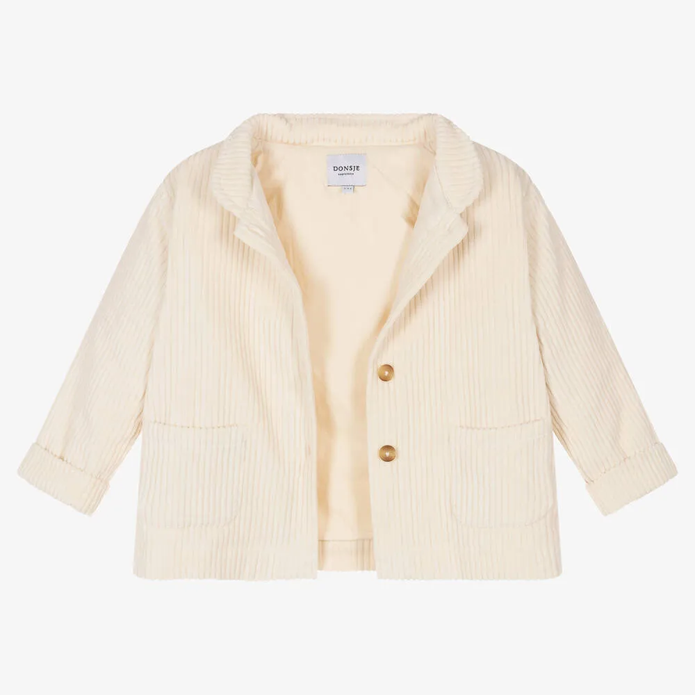 Ivory Cotton Corduroy Jacket