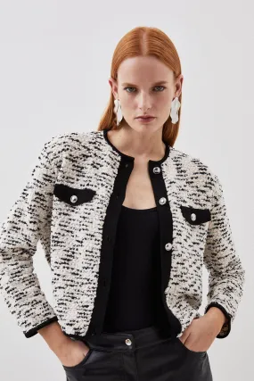 Jacquard Knit Cardigan | Karen Millen