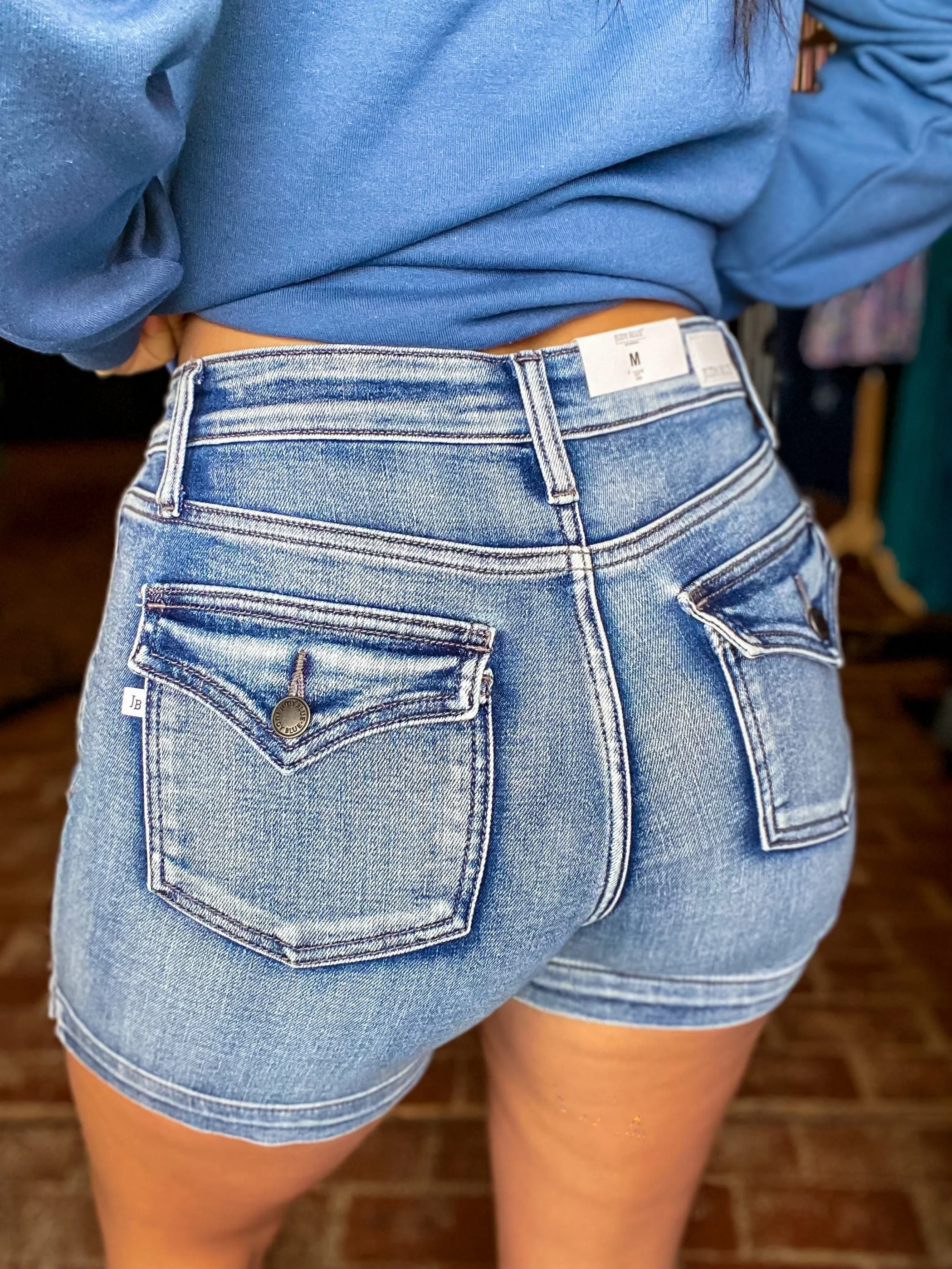 Judy Blue Flap Pocket Denim Short