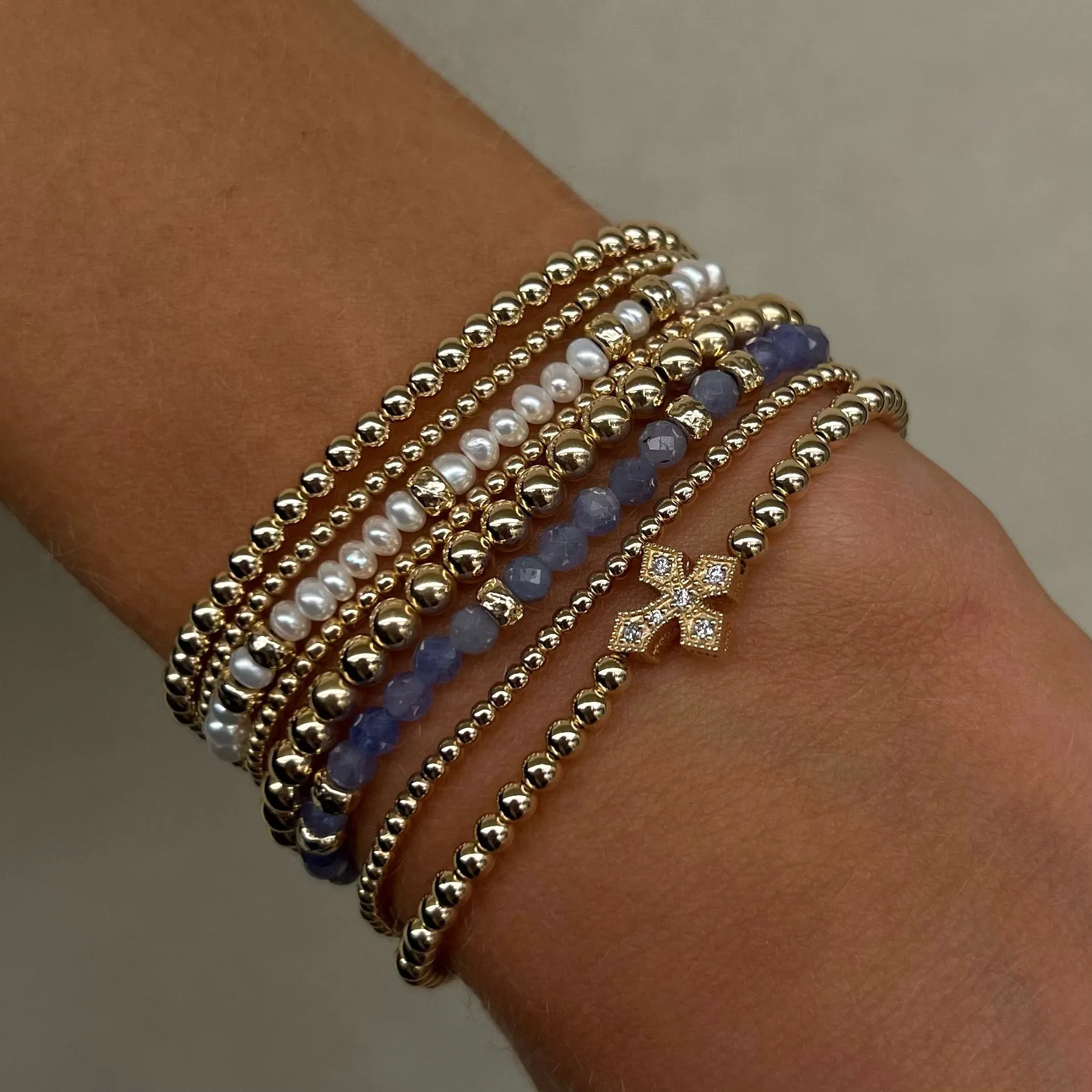 Karen Lazar Design December Tanzanite and Rondelle Bracelet