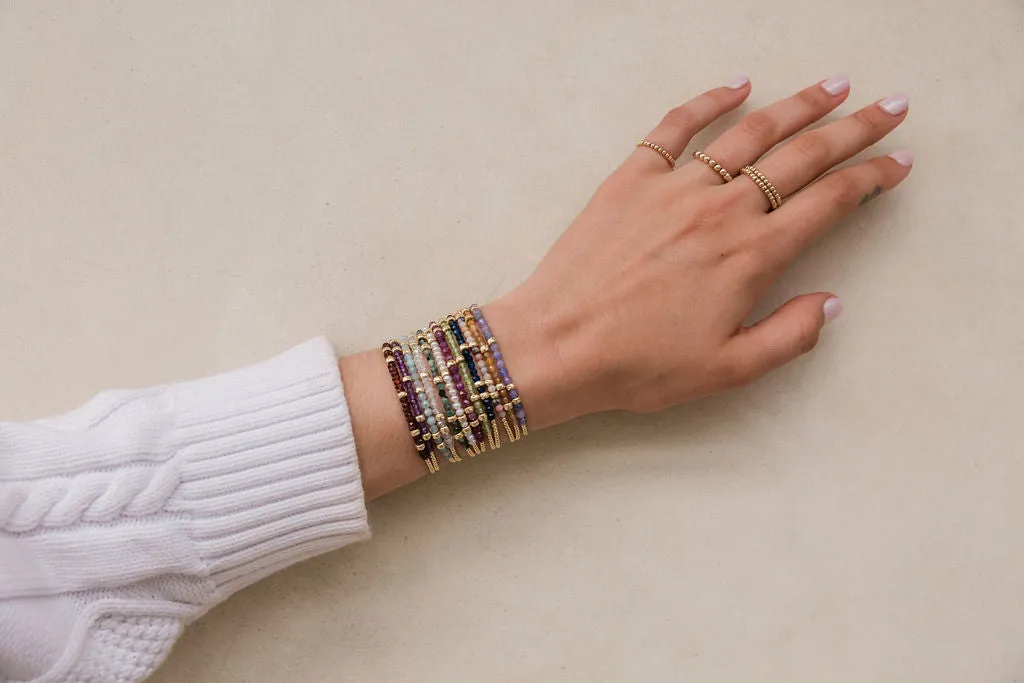 Karen Lazar Design February Amethyst and Rondelle Bracelet