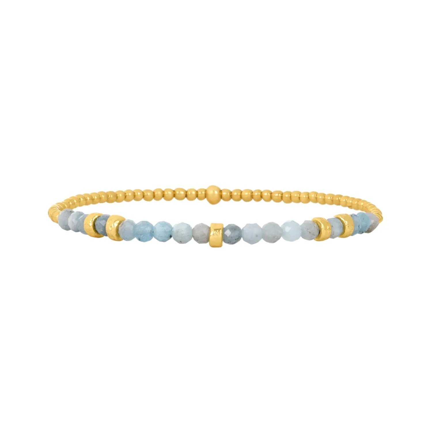 Karen Lazar Design March Aquamarine and Rondelle Bracelet