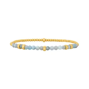 Karen Lazar Design March Aquamarine and Rondelle Bracelet