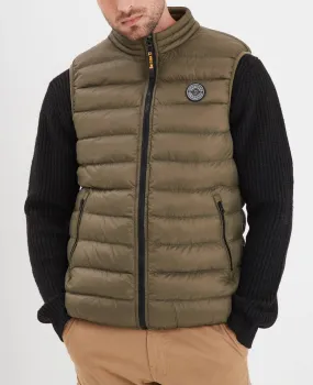 Khaki sleeveless down jacket “103101”