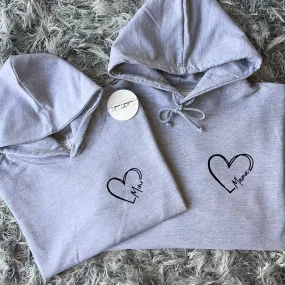 Kids Mama & Mini Heart Hoodie