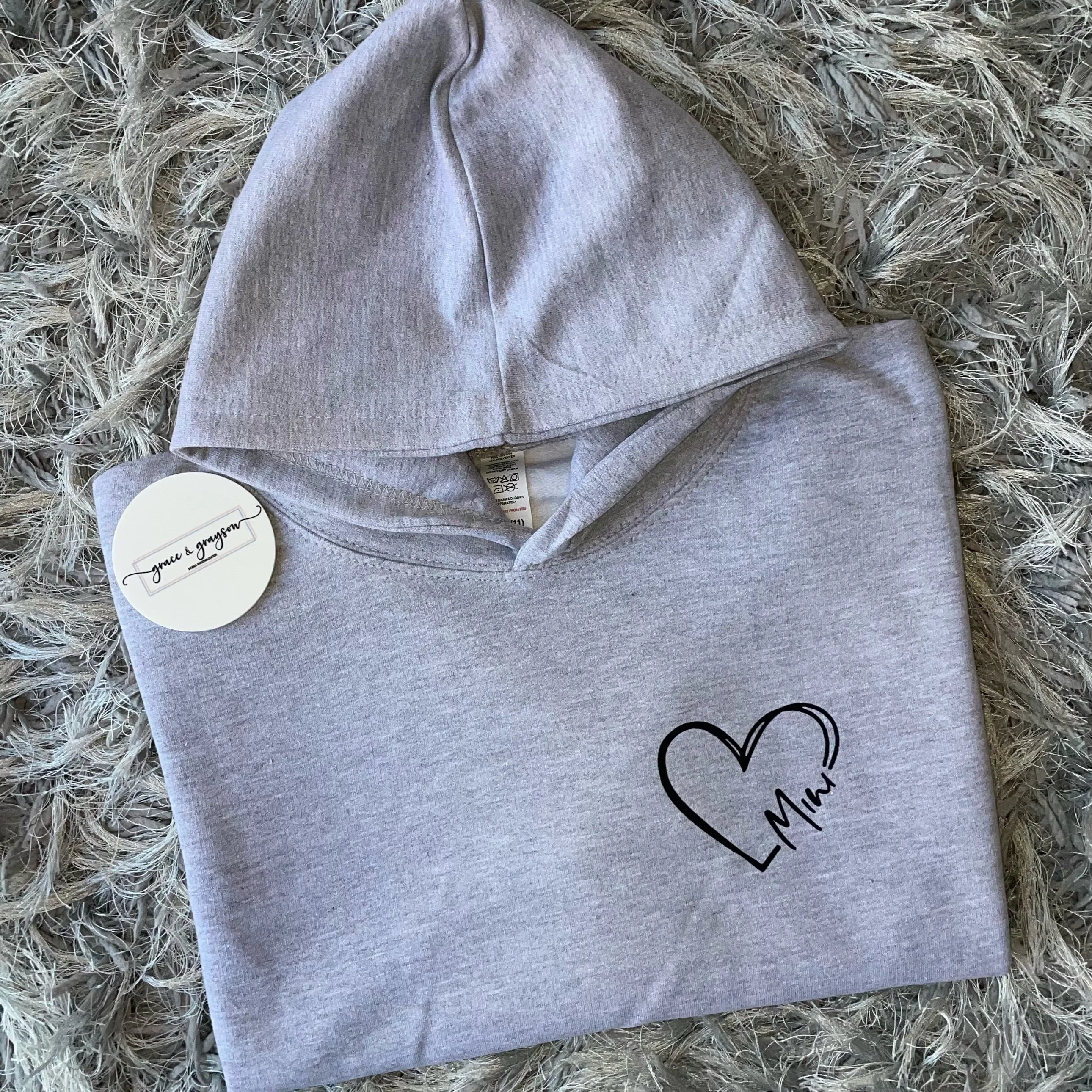 Kids Mama & Mini Heart Hoodie