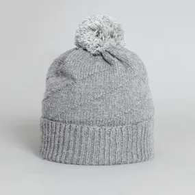 Kids Pom Pom Beanie - Flint Grey