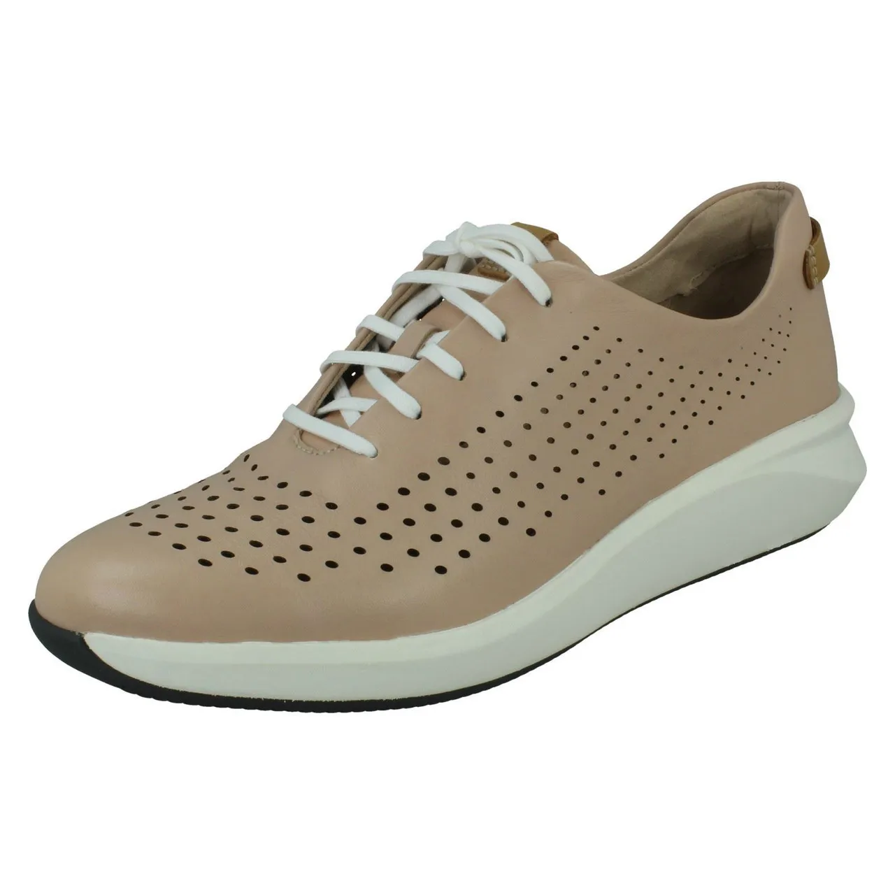 Ladies Clarks Lace Up Casual Trainers Un Rio Tie