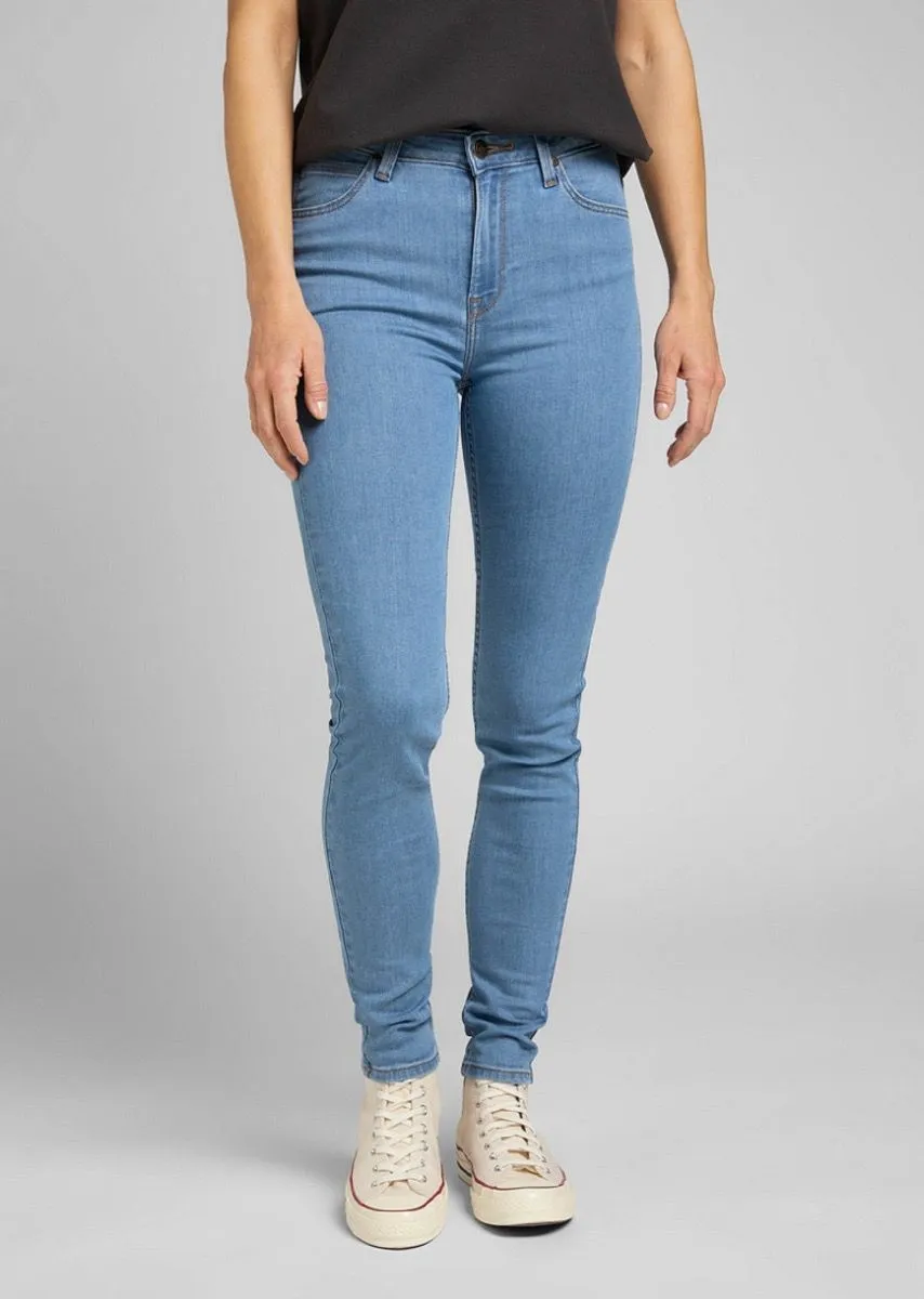 Lee Scarlett High Skinny Stretch Jeans Clean Light