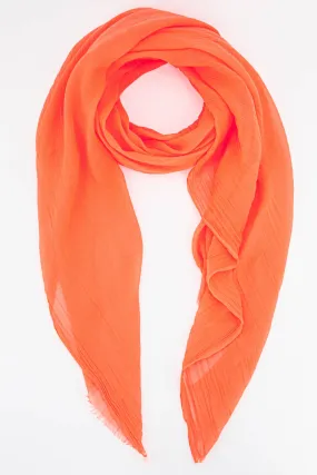 Lightweight Orange Scarf