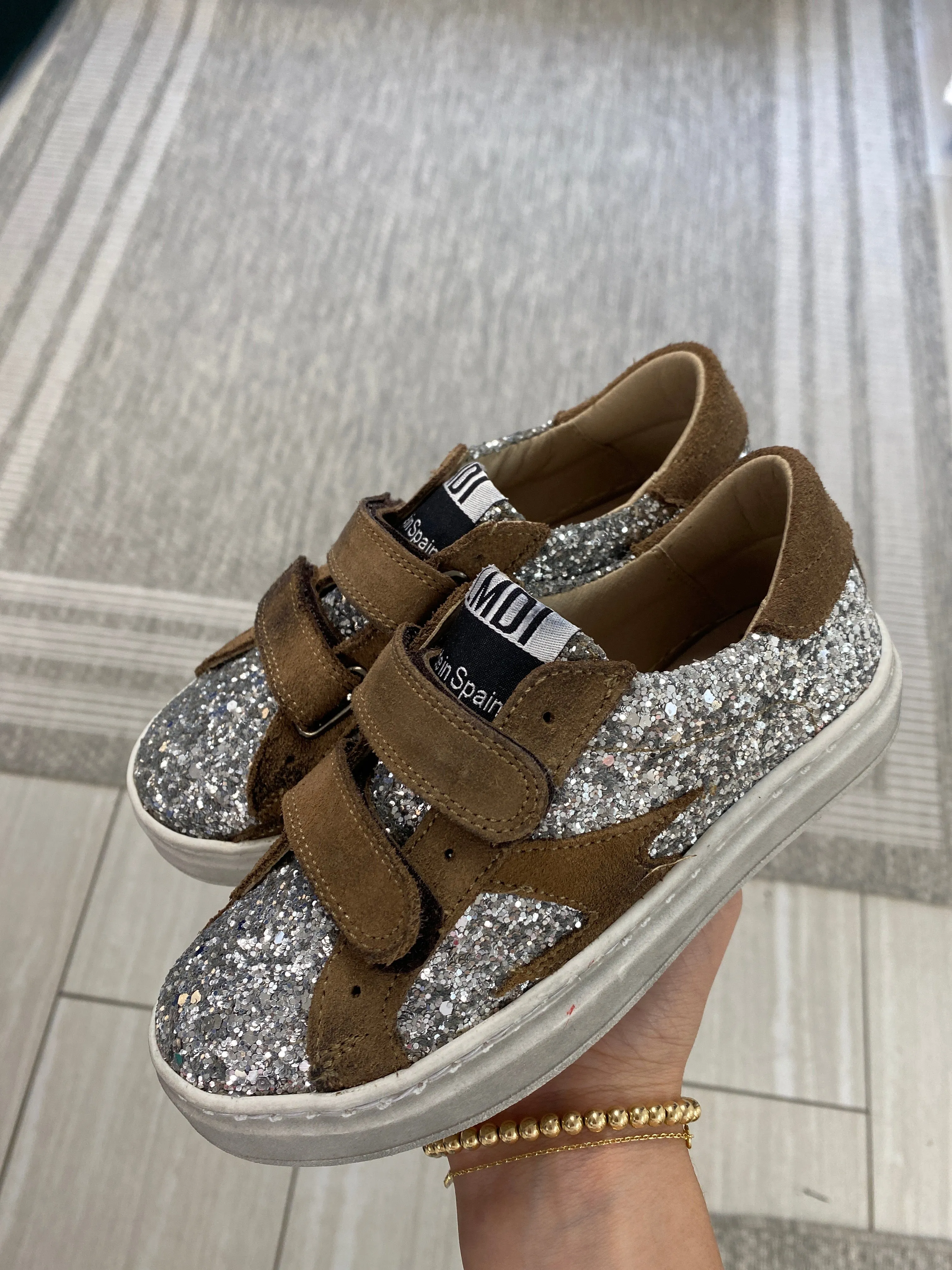 LMDI Glitter Velcro Sneaker