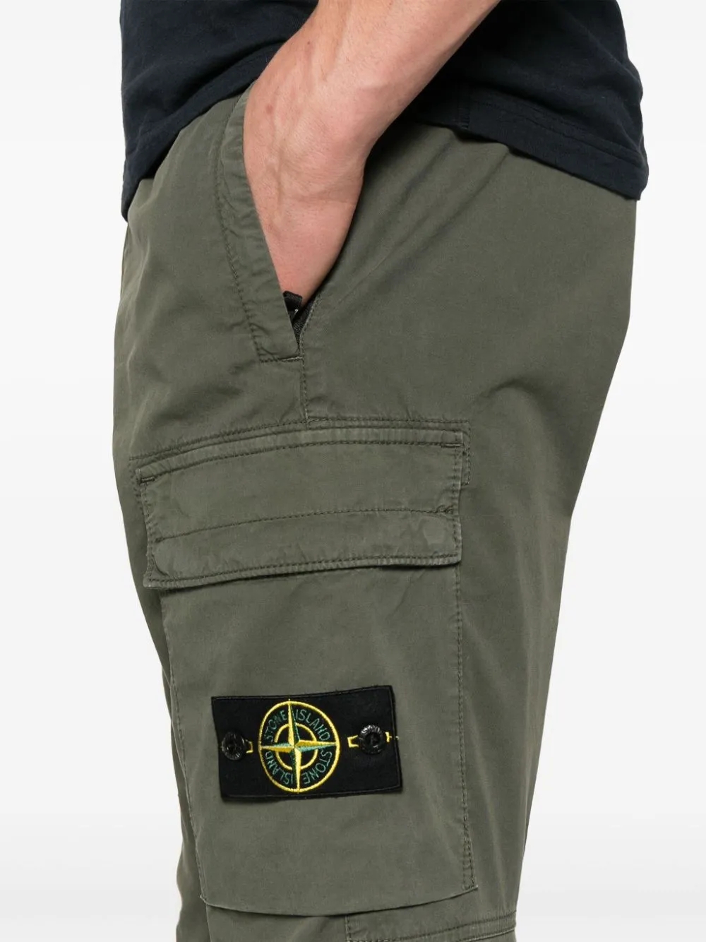 LOGO COTTON CARGO TROUSERS