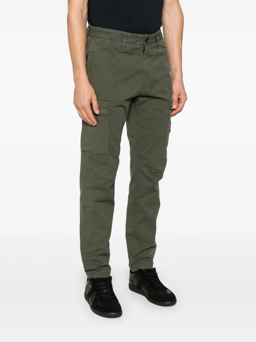 LOGO COTTON CARGO TROUSERS