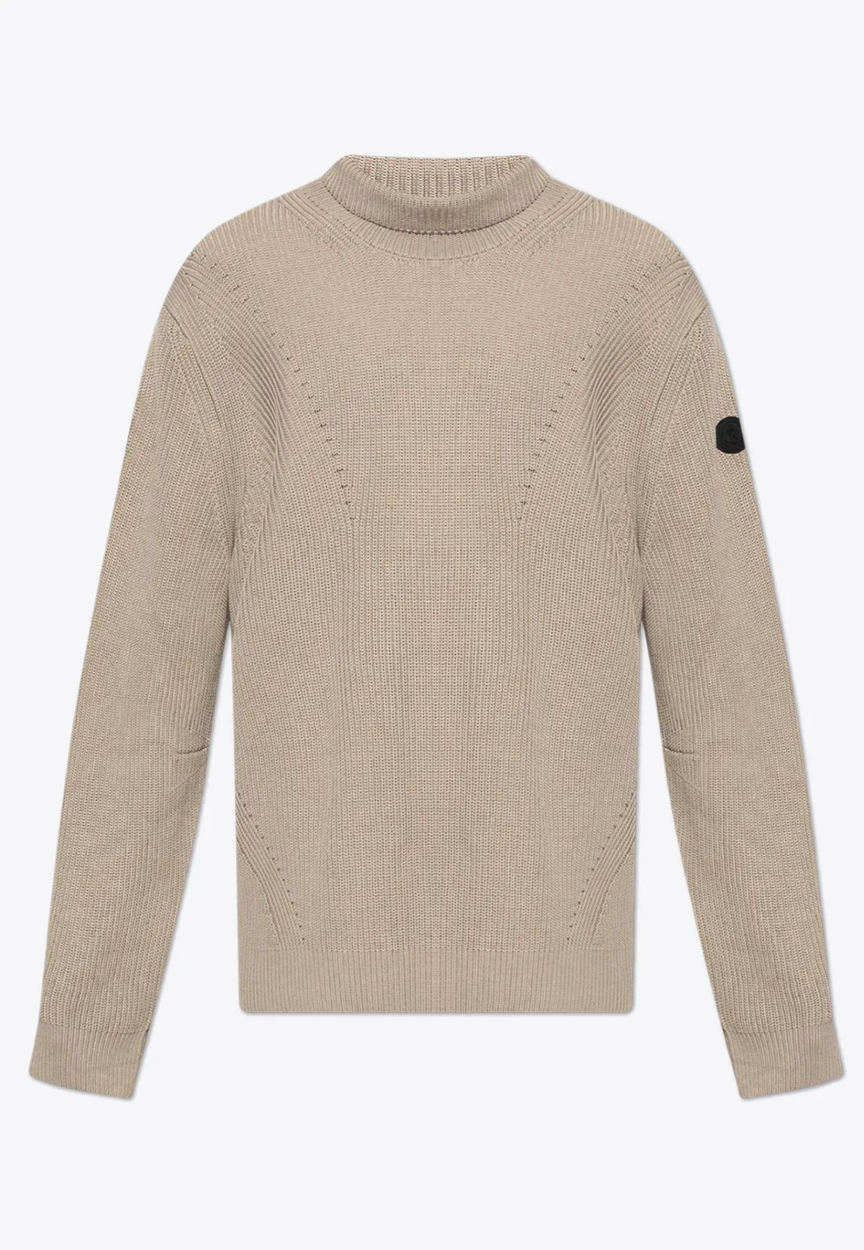 Logo Patch Turtleneck Sweater