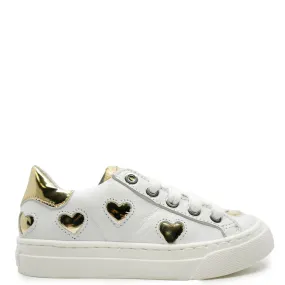 MAA Gold Heart Zipper Sneaker