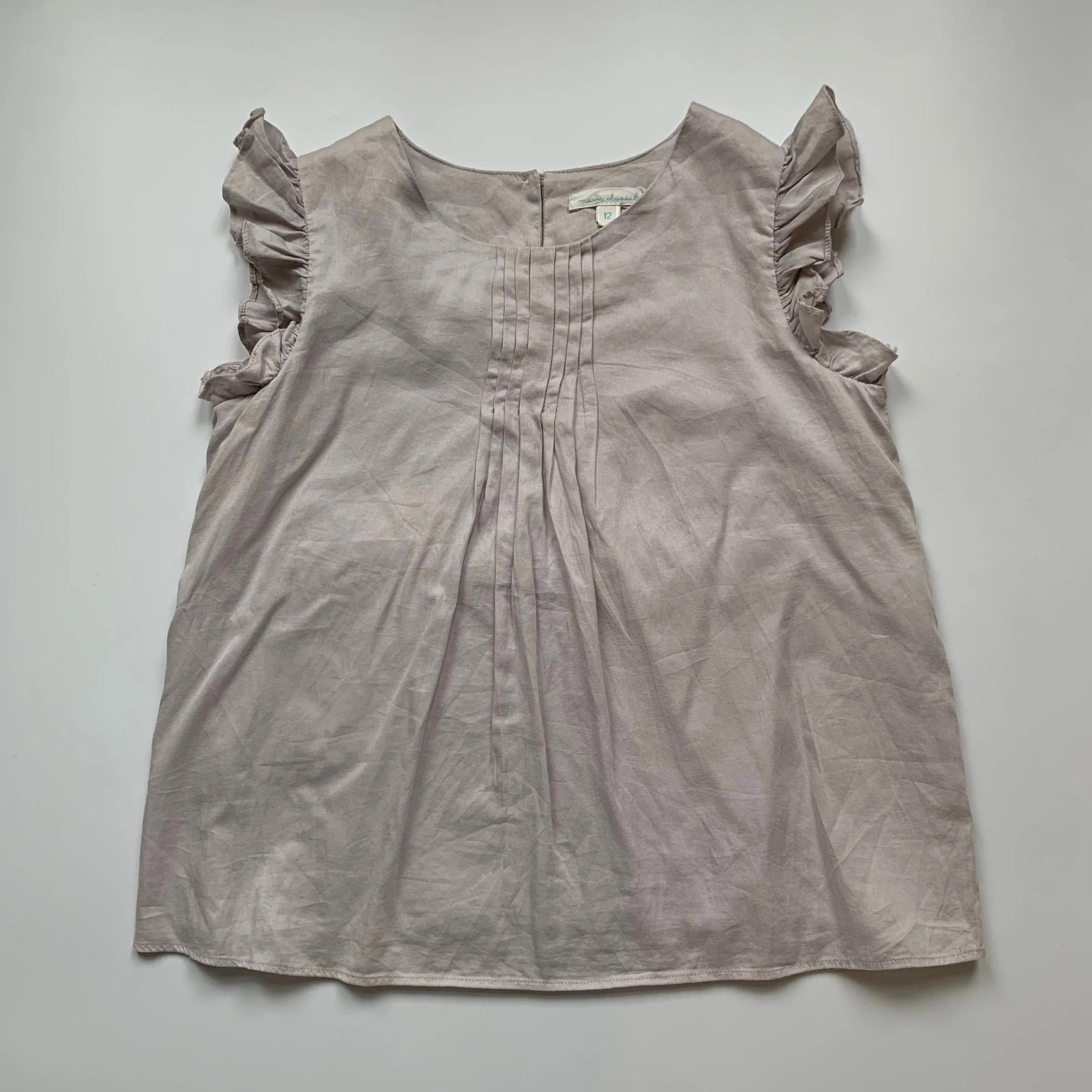 Marie-Chantal Dove Grey Summer Blouse: 12 Years