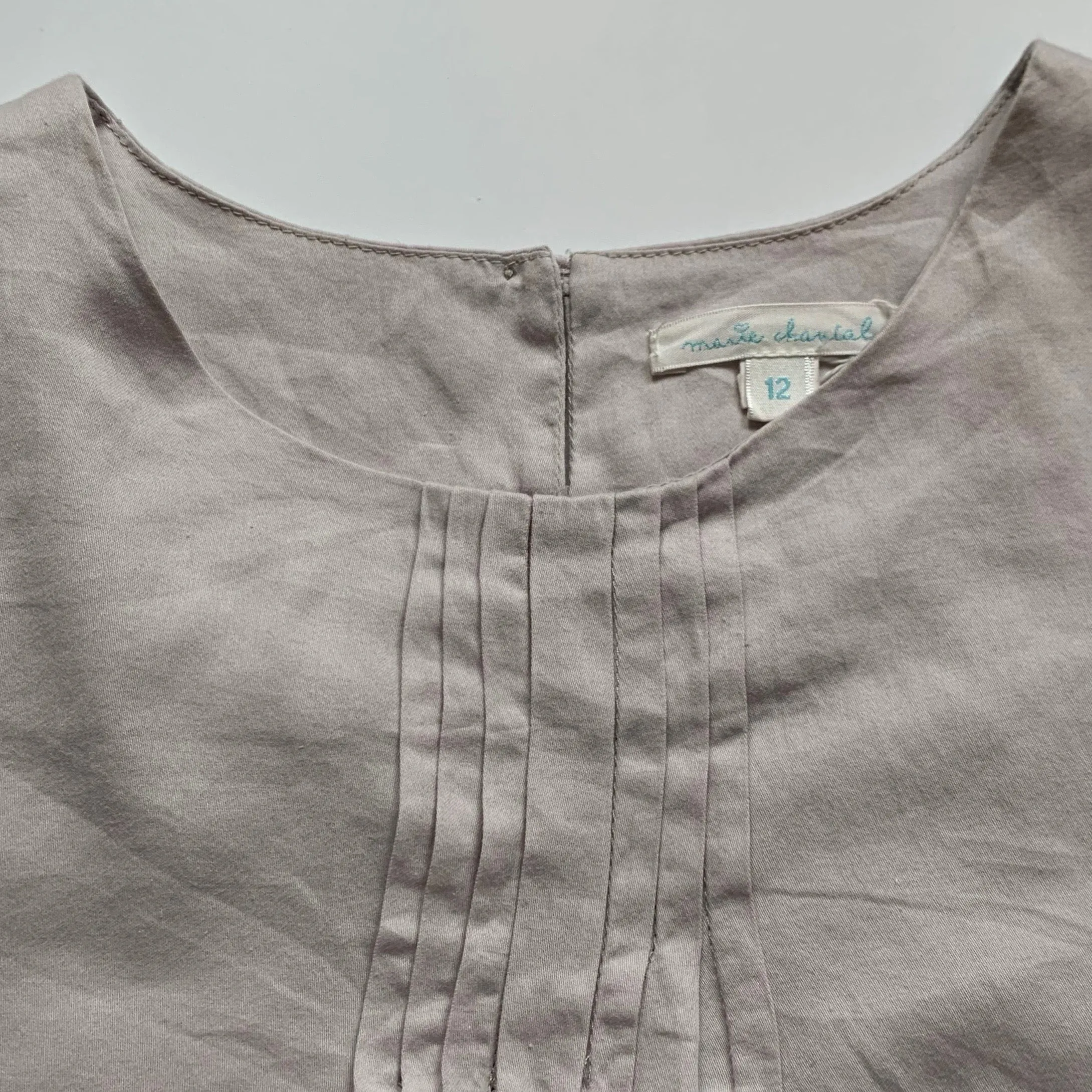 Marie-Chantal Dove Grey Summer Blouse: 12 Years