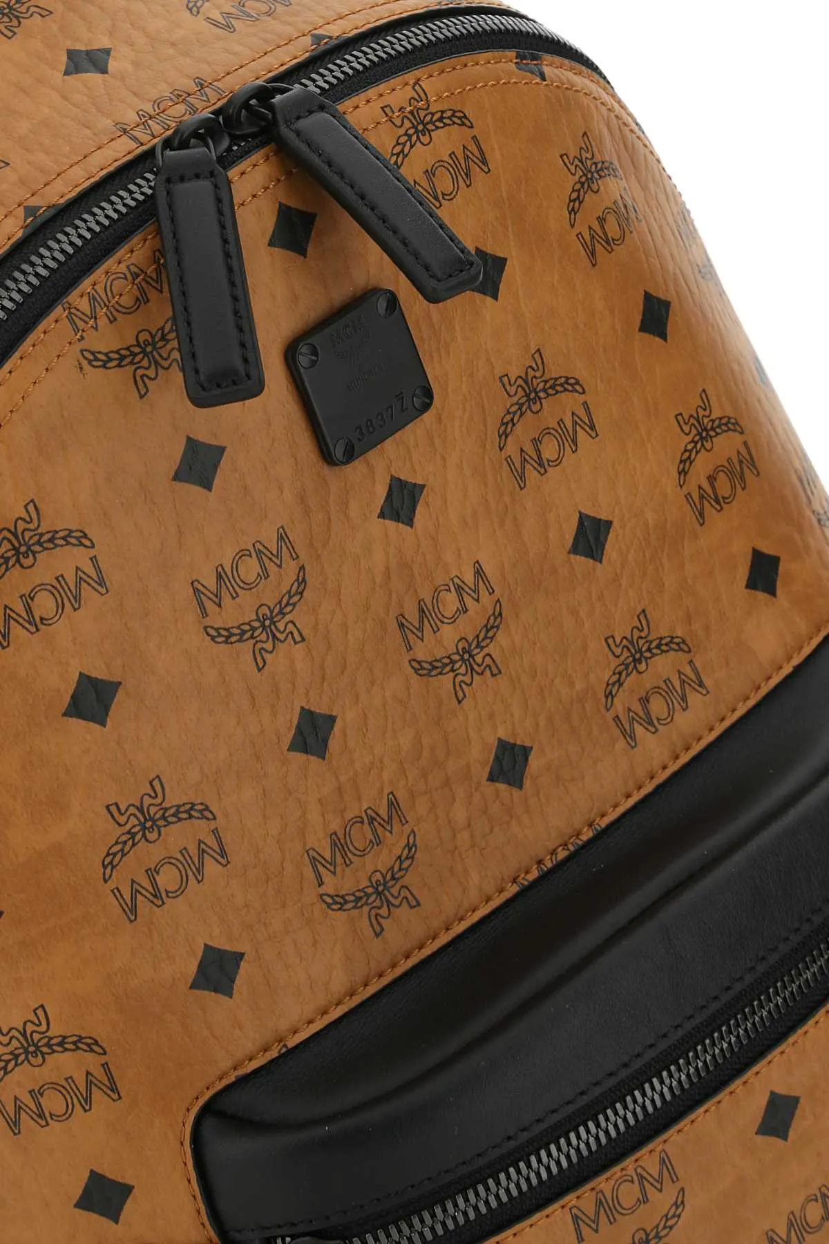 MCM All-Over Monogram Printed Backpack